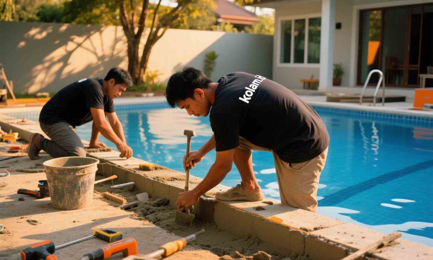 Jasa Kontraktor Kolam Renang Pribadi Profesional & Terpercaya 3
