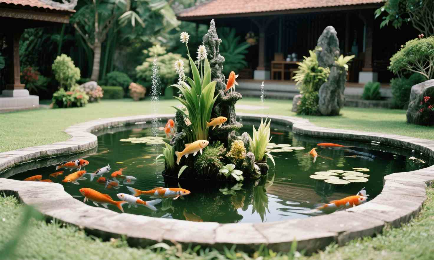 jasa kontraktor kolam ikan hias 5