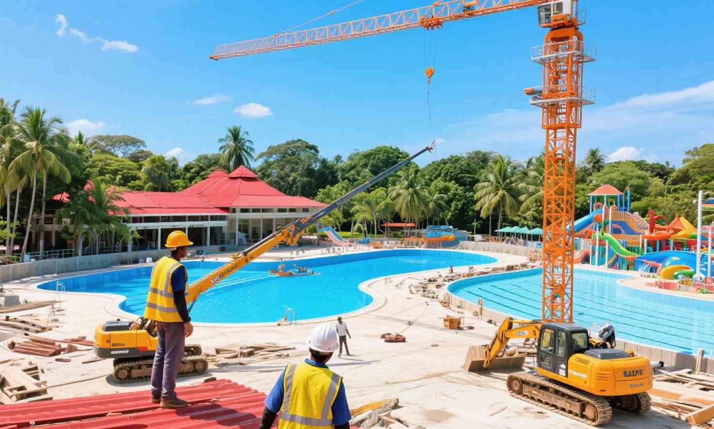 kontraktor pembuatan kolam renang waterpark 1