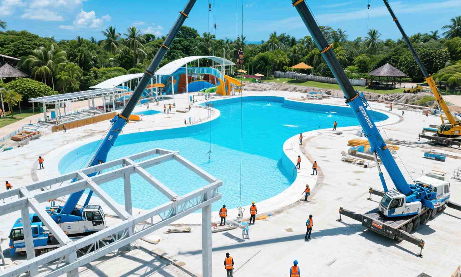 kontraktor pembuatan kolam renang waterpark 5